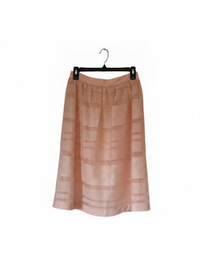 Jealous Tomato Peach Sheer A-Line Skirt with Lining Size S